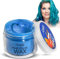 Haarfarbe Wachs, Magic Master Keratin Temporäre Frisur Creme Instant farbiger Ton für Männer und Frauen Party, Festival, Cosplay (Blau)