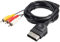Multibao Audio Video Composite AV Cable 3 RCA Home TV Wire Cord for Xbox Classic 1 Black 1.8m