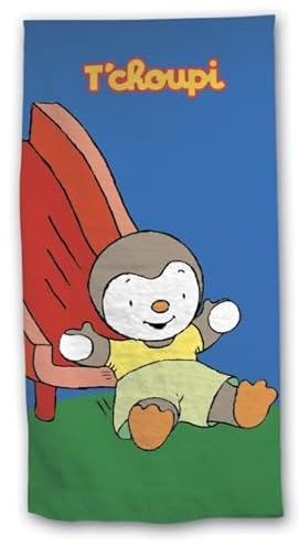 serviette de plage - T'choupi - 70 cm x 140 cm