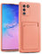 CoolGadget Card Case für Samsung Galaxy S10 Lite, TPU Schutzhülle mit Kartenfach und erhöhtem Kantenschutz, Rosa