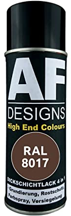 Alex Flittner Designs Rostschutzlack 4in1 RAL 8017 Schokoladenbraun Metall Schutzlack Spray Rostschutzfarbe Sprühdose