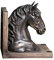 perfk Pferdekopf Statue, Dekorative Buchstützen Figur, Skulptur für Regal, Tisch,