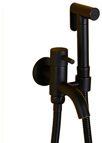 Bidet Sprayer for Toilet Washbasin Handbrause Bidet Schwarz Bidet Brause Messing Kaltwasserhahn Handbrause Toilette mit Schlauch