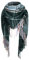 Durio Schal Damen Winter Dreieckstuch Herbstschal Schal Weich Deckenschal Kaschmir Tuch Elegant Mit Fransen Blau Grün Kariert Einheitsgröße