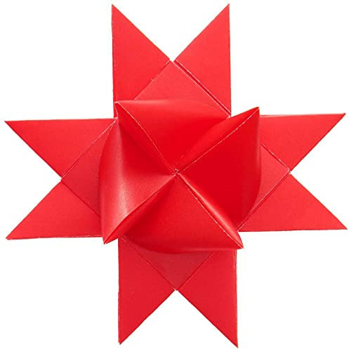 40 tiras de papel para estrellas de Fröbel 'Rico Design - Paper Poetry' rojo