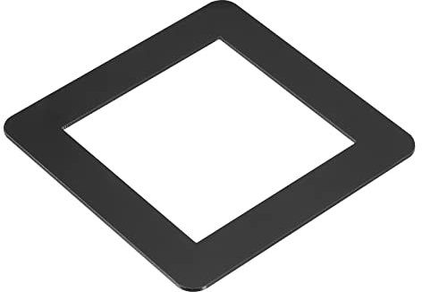 sourcing map Switch Surround Plate Wall Panel Decoration Single Gang Acrylic Black 126mm x 126mm for Home Office