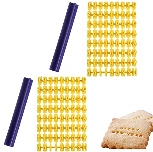 Keksstempel Buchstaben Alphabet, Alphabet Keksstempel, 144 Stück Buchstaben Keksstempel Embosser, Buchstaben Fondant Schimmel, Keksstempel Buchstaben Nummer, Fondant Buchstaben Stempel Klein Für Kekse