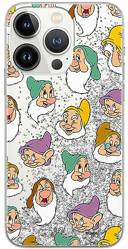 ERT GROUP Handyhülle für Apple iPhone 13 PRO Original und offiziell Lizenziertes Disney Muster Snow White & 7 Dwarfs 015 optimal an die Form des Handy angepasst, mit Glitter Overflow Effekt