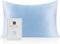 Oeko-TEX® Zertifizierter Seidenkissenbezug für 100% Seide, 22 Momme Kissenbezug für Haar und Haut, Anti-Aging, Anti-Milben (40 x 60 cm, Hellblau)