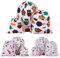 Heiqlay Pochon Tissu, 9 Sac Tissu Cordon, Réutilisables Sac Cadeau avec Cordon, Beau Petit Sachet Tissu, Pochette Bijoux Pochon Coton pour Cadeaux Collations Bijoux Cosmétiques Mariages Fêtes Noël