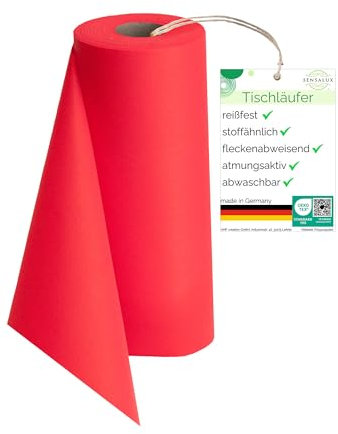 Sensalux Tischläufer, stoffähnliches Vlies, Standard 100 by Oeko-TEX® - Klasse I Zertifiziert, 50 cm x 25 m Pink