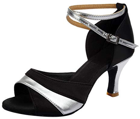 Tanzsandalen für Damen Sandalen Frauen Latein Sandaletten Ballsaal Cross Strap Strass High Heel Weiche Sohle Tanz Abschlussball Sandalen Strass Hochzeit Tanzende Performance Dance Shoes