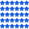 ZDZBLX Fridge Magnets Strong Magnet, 30 Pcs Magnet Small Magnets Whiteboard Magnets Heavy Duty Magnets for Crafts, Mini Tiny Cute Fridge Magnets for Adults,Notice Board Magnets for Fridge (Star, Blue)