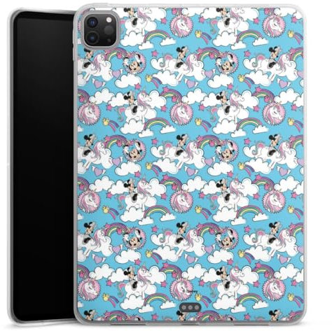 Coque en Silicone Compatible avec Apple Apple iPad Pro 11 4. (2022) Coque Coque pour Tablette Disney Minnie Mouse Licorne