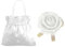 1 satin Hochzeit Handtasche, 1 Handgelenk Blume, Braut Hochzeitstasche, brautaccessoires, handtasche hochzeit, weiße Brauthandtasche