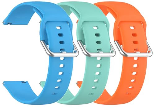Sport Armbänder Kompatible mit Xplora X6 Play Armband für Kinder Jungen Mädchen,Weiche Silikon Band Ersatz Armband für Xplora X6 Play Ersatzarmband (Blau+Mint+Orange)