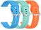 Sport Armbänder Kompatible mit Xplora X6 Play Armband für Kinder Jungen Mädchen,Weiche Silikon Band Ersatz Armband für Xplora X6 Play Ersatzarmband (Blau+Mint+Orange)