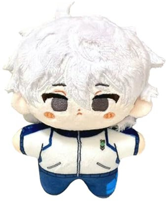 Zhongkaihua Seishiro Nagi Plüschfigur, Plüschkissen, Anime, PP-Baumwolle, weich, gefüllt, pelzig, Autotasche, Heimdekoration, Anhänger für Fans, 12 cm, Blau