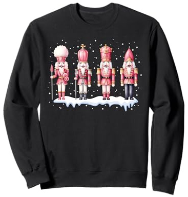 Rosa Nussknacker Ballett Vintage Weihnachten Nussknacker Damen Sweatshirt