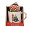 Christmas Mug Set with Hot Chocolate - Nutcracker & Tree Decoration Xmas Present Gift for Kids Children & Adults