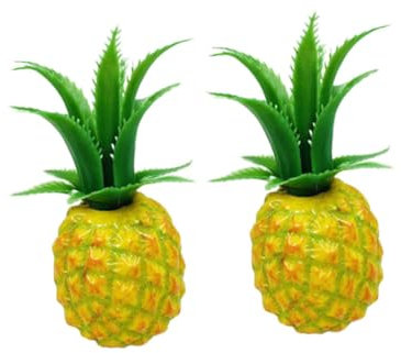 VINTORKY 2stücke Imitation Pineapple Model Realistische Kunstfrüchte Für Dekoration Und Fotografie Kunststoff Für Zuhause Büro Und Events