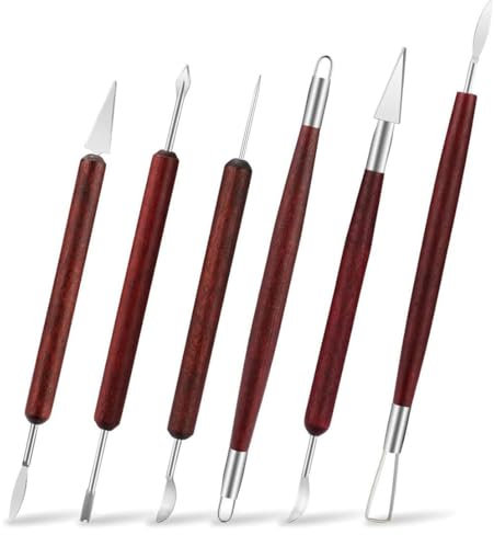 MaoNativey 6 Unids Set de Escultura de Arcilla Herramientas de Cerámica de Talla de Cera Herramientas de Modelado de Arcilla de Polímero para Modelado Y Tallado de Arcilla