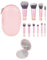 1 Ensemble De Pinceaux De Maquillage, 1 Miroir De Maquillage Pliant, Mini Pinceau De Maquillage Pour Femme, Pinceau Multifonctionnel, Ensemble De Voyage Pratique, Pinceau De Beauté
