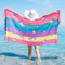 Toalla Playa Microfibra Unicornio Niño, 75 x 150 CM Toallas de Playa Grandes Niña, Toallas Playa Infantil Secado Rápido Antiarena, Toallas Absorbente Suaves para Playa Baño Piscina Viaje Ducha