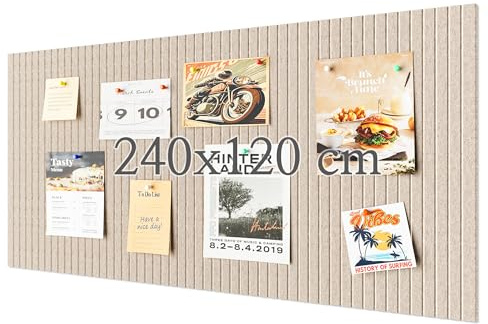 240x120 cm Korktafel große Pinnwand, dekorative Pinnwand aus Filz, 0,9cm dick, faltbare Fototafel mit selbstklebendem Klebeband, Sichttafel für Wände in der Schule - Kamel