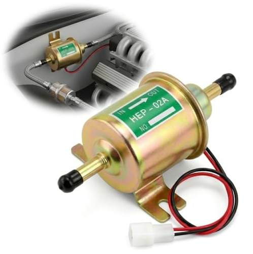 12V Brass Fuel Pump 2.5-4PSI Electronic Model HEP-02A for Gasoline Diesel