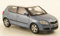 Skoda Fabia II, met.-blaugrau mit weissem Dach, 2006, Modellauto, Abrex 1:43