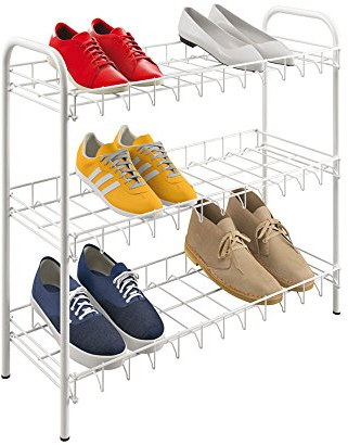 Metaltex 365503014 Shoe Schuhregal 3-Etagen, weiß