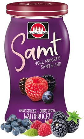 Schwartau Samt Waldfrucht | Marmelade ohne Stücke & Kerne | 270 g