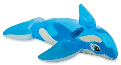 Intex Grande balaine Bleu : 152 x 114 cm - Matelas Gonflable - Piscine - mer