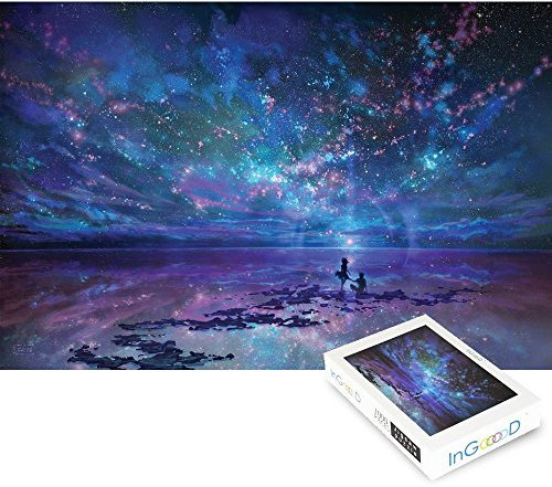 Ingooood Jigsaw Puzzles 1000 Stück - Imagination Series Fantasy Romantisches Star Sea Puzzle