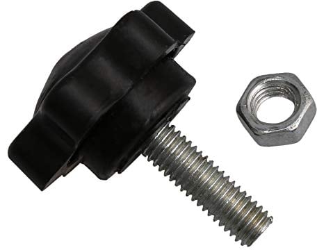 Mxfans Black Plastic Metal Mounting Screw for Music Stand Handle Replacement Parts M5x16