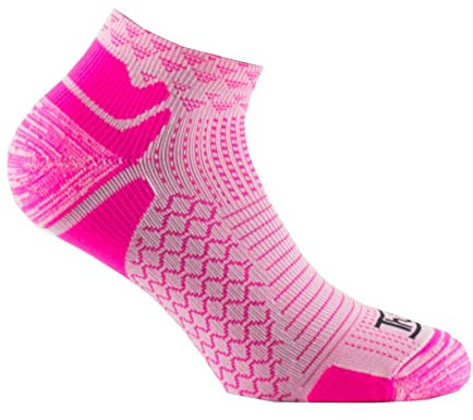 Thyo - Chaussettes très courtes Color Run femme et homme - couleur - Rose - Pointure - 38-40