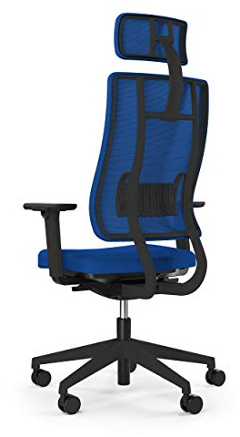 Viasit Newback Arbeitsplatzstuhl blau Gestell schwarz