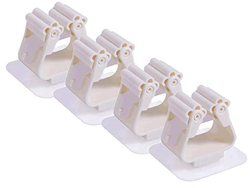 Namsan 4Pcs Mop Holder Wall Mounted Self Adhesive Dog Safety Gate Brush Broom Kitchen Garden Tools