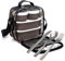 PracticFood Kit Urban Food con Cubiertos en Acero Inoxidable 18/0 Niquel Free - Bolsa Térmica Porta Alimentos con 4 Tapers Herméticos. Camouflage