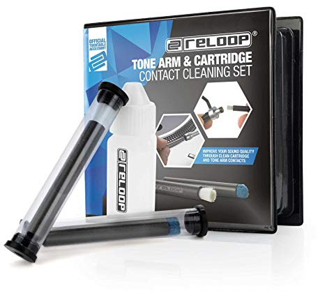 reloop Tone Arm & Cartridge Contact Cleaning Set - Professionelle Reinigung von Tonarm- und Tonabnehmer, AMS-Cleaner-Set