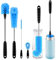 4 Pack Bottle Brush Cleaning Set,Multi-Function Long Handle Bottle Cleaner for Glasswares, Travel Coffee Mugs, Narrow Cup,Straw Cleaning Brush,Food Jars, Sinks, Cup Cover Supplies