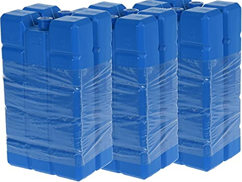 meindekoartikel Kühlelement Kühlakku Kältepack für Kühlboxen und Gefriertaschen - Blau - (6er-Set XL 400g) Lebensmittelkühlung wiederverwendbar Kühlen Picknick Camping Ausflug Kühlhilfe