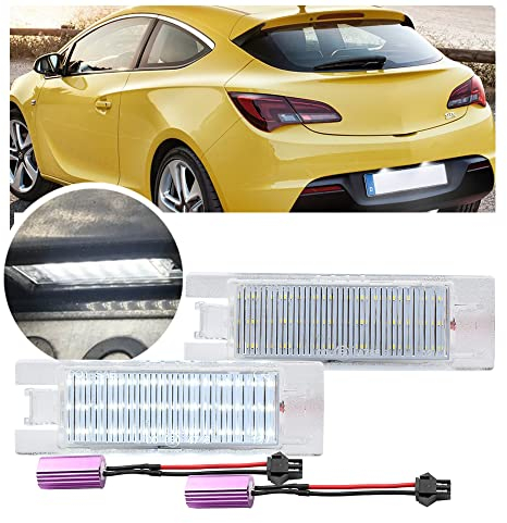 NSLUMO LED-Kennzeichenbeleuchtung für Opel Vauxhall Astra G H J K Corsa A B C D E Insignia A Vectra A B C Zafira B Adam Hatchback Van Coupe LED-Heckkennzeichen-Registrierungslampen