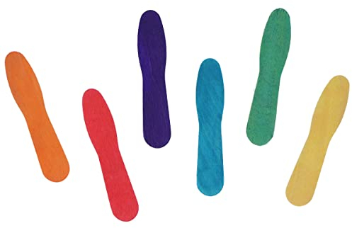 INNSPIRO Palos de polo de madera pequeños forma helice mix colores 100u.Para Manualidades DIY, artesanía, bricolaje, decorar y proyectos Manualidades Infantiles