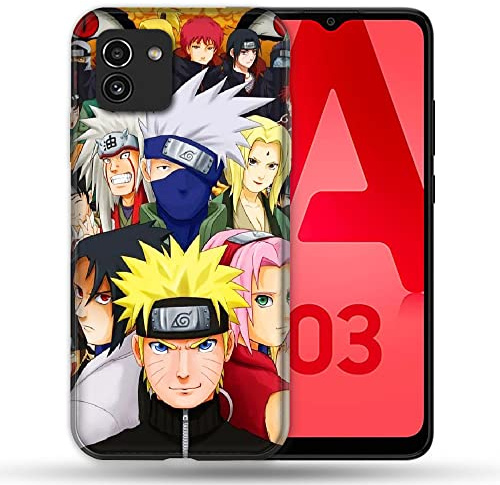 Cokitec handyhülle für Samsung Galaxy a03 Manga Naruto Team, Mehrfarbig