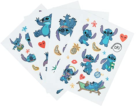 Grupo Erik: Stickers Adesivi Disney Stitch - Pack di 57 adesivi stickers, riutilizzabili e resistenti all'acqua, ottime come adesivi pc portatile decorativi, adesivi personalizzati o stickers disney