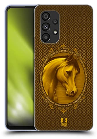 Head Case Designs Adelig Jahr des Pferdes Soft Gel Handyhülle Hülle kompatibel mit Samsung Galaxy A53 5G (2022)
