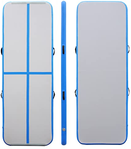 Air Track 300 x 100 x 10 cm, blau/grau, mit Aufbewahrungstasche und Reparaturset JETZT MIT GRATIS PUMPE