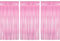 Bohoray 3 Pezzi Tende Metalliche, 1 x 2M Tenda Frange Party, Orpelli e festoni Lamina Frangia per Sfondo Fotografico e Decorazioni Festa, Tenda Sfondo Scintillante per Decorazioni Compleanno（Rosa）